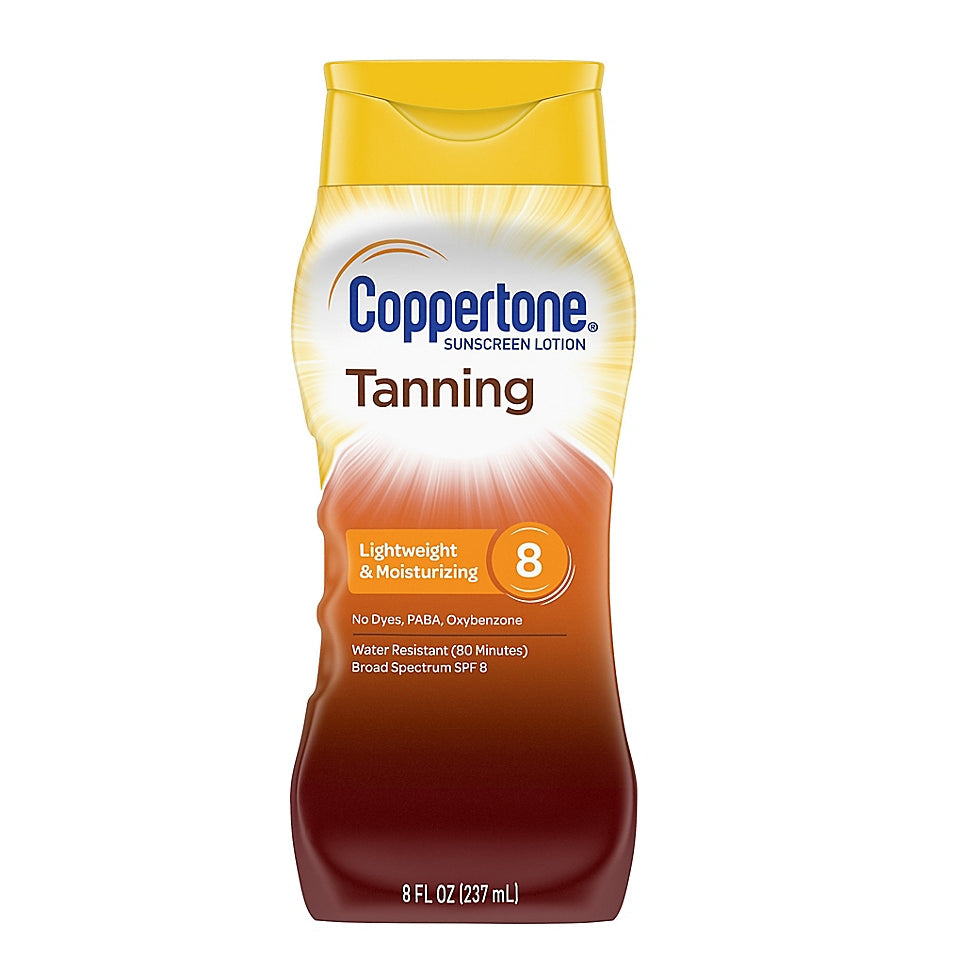 Coppertone Tanning Lotion Spf 8; 8 Fluid Ounces; 6 Per Box; 2 Per Case - High Mart Wholesale