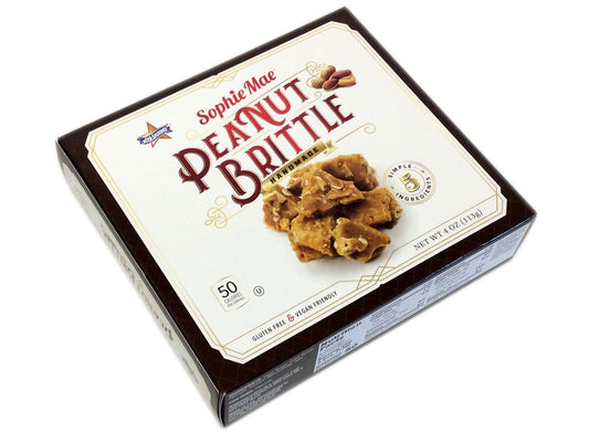 Sophie Mae Peanut Brittle Box; 4 Ounce; 24 Per Case