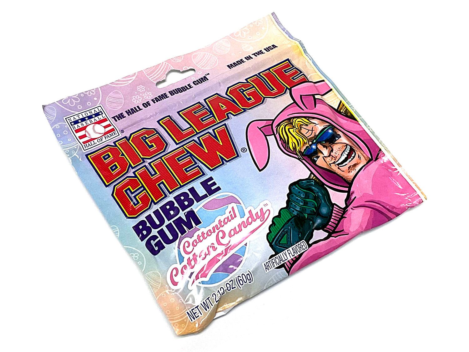 Big League Chew Easter Cotton Candy Pouch; 2.12 Ounce; 12 Per Box; 2 Per Case - High Mart Wholesale
