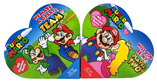 Frankford Candy Mario Heart Box With Milk Chocolate; 1.6 Ounces; 24 Per Case - High Mart Wholesale