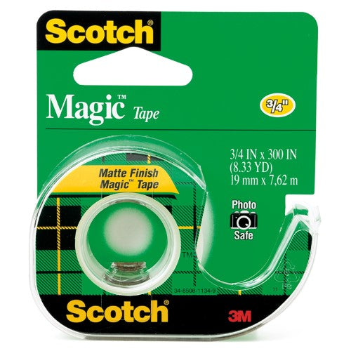 Scotch Magic Tape; 300 Inch; 12 Per Box; 12 Per Case