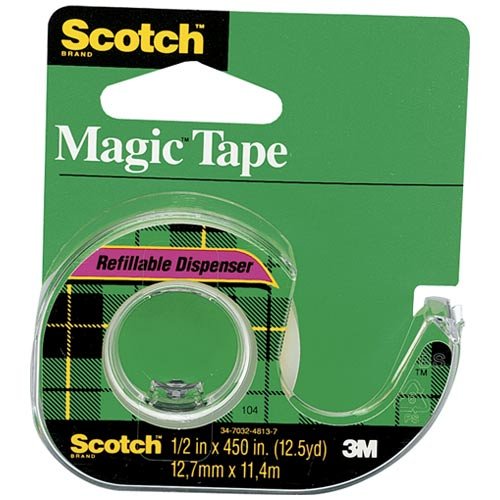 Scotch Invisible Tape 1/2 In X 450 In; 144 Count; 1 Per Case