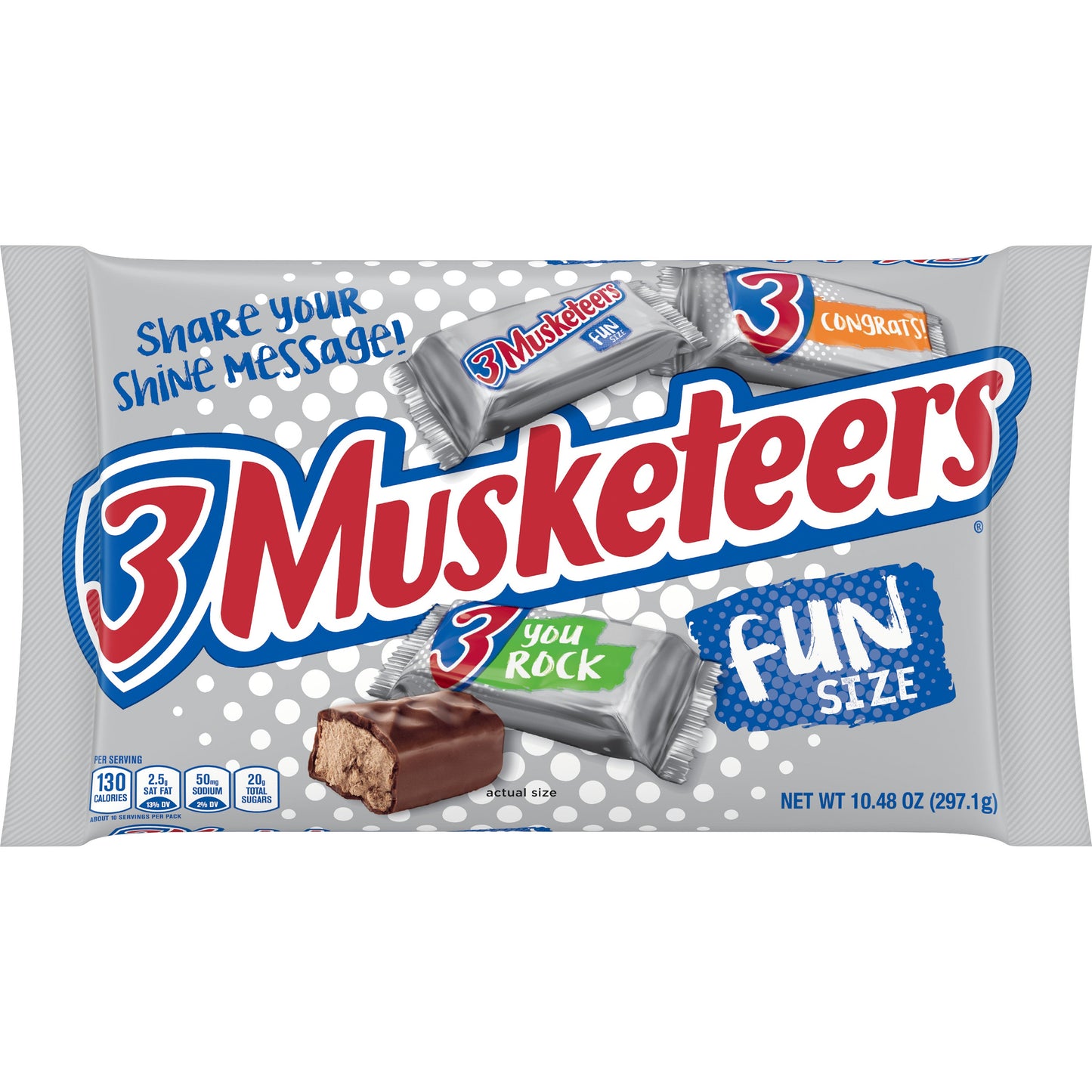 3 Musketeers Candy Fun Size; 10.48 Ounces; 24 Per Case