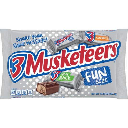 3 Musketeers Candy Fun Size; 10.48 Ounces; 24 Per Case