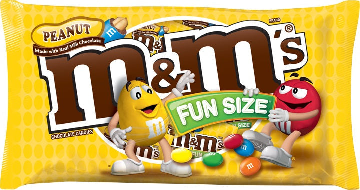 M&M's Peanut Fun Size; 10.57 Ounces; 24 Per Case