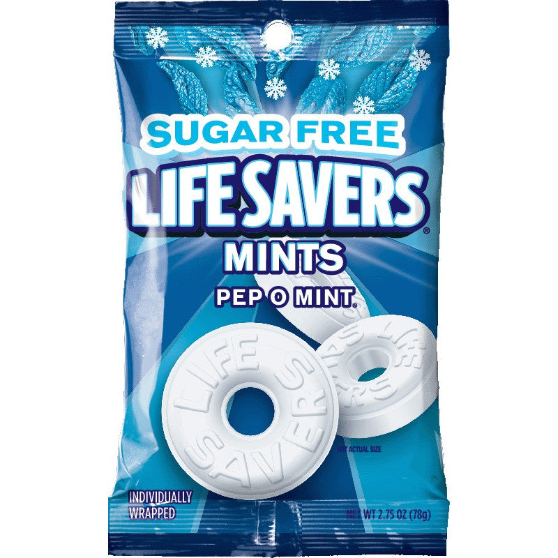 Lifesavers Candy Lifesaver Sugar Free Individually Wrapped Peg Bag; 2.75 Ounces; 12 Per Case