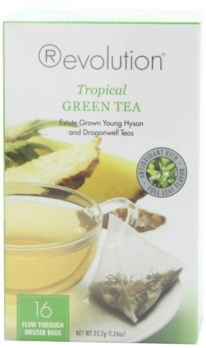 Revolution Tea Tropical Green Tea; 16 Count; 6 Per Case - High Mart Wholesale