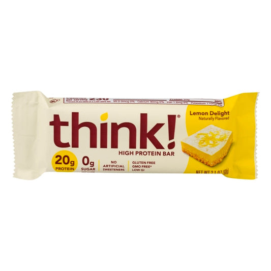 Thinkthin Lemon Delight Bar; 2.1 Ounces; 10 Per Box; 12 Per Case - High Mart Wholesale