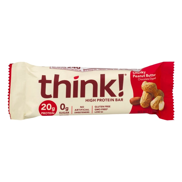 Thinkthin Chunky Peanut Butter Protein Bar; 2.1 Ounces; 10 Per Box; 12 Per Case - High Mart Wholesale