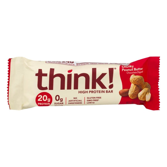 Thinkthin Chunky Peanut Butter Protein Bar; 2.1 Ounces; 10 Per Box; 12 Per Case - High Mart Wholesale