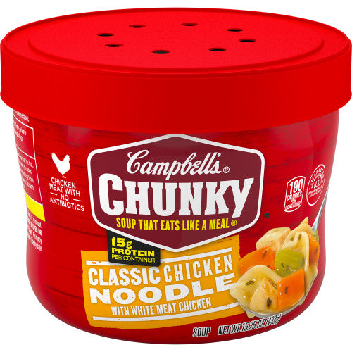 Campbell's Chicken Noodle Soup Chunky Bowl; 15.25 Ounces; 8 Per Case - High Mart Wholesale