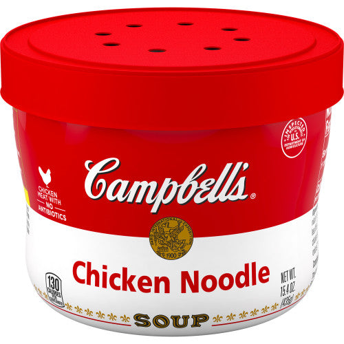 Campbell's Red & White Chicken And Noodles Bowl Microwaveable Soup; 15.4 Ounces; 8 Per Case - High Mart Wholesale