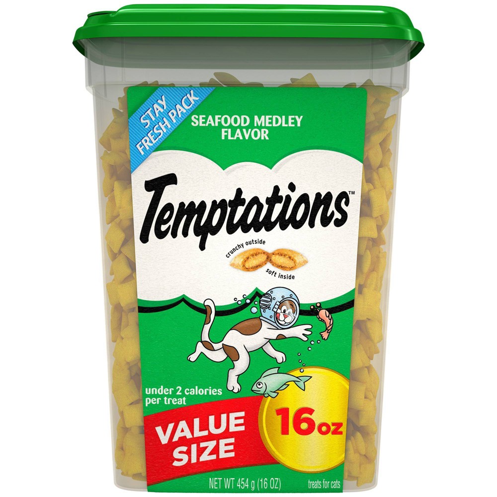 Whiskas Temptations Seafood Medley Value Pack; 16 Ounces; 4 Per Case