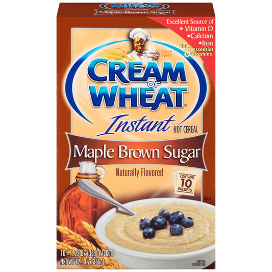 Cream Of Wheat Instant Maple & Brown Sugar 1.5 Ounce; 12.3 Ounce; 12 Per Case