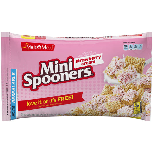 Malt O Meal Cereal Mini Spooners Strawberry Cream; 36 Ounces; 8 Per Case - High Mart Wholesale