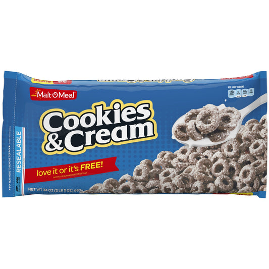 Malt O Meal Cookies & Creme; 34 Ounces; 6 Per Case - High Mart Wholesale