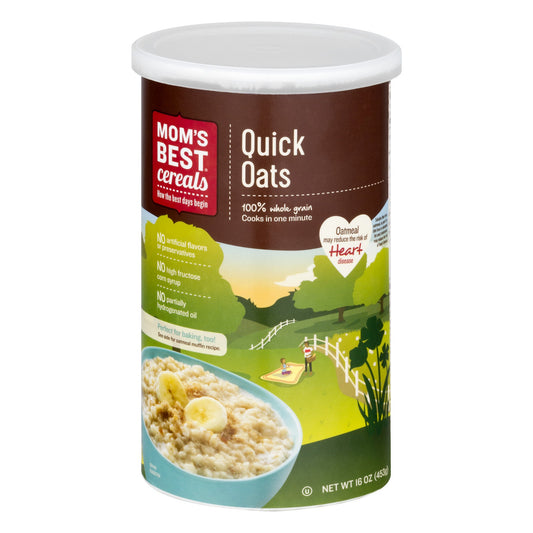 Malt O Meal Mom's Best Oats Quick; 16 Ounces; 12 Per Case - High Mart Wholesale