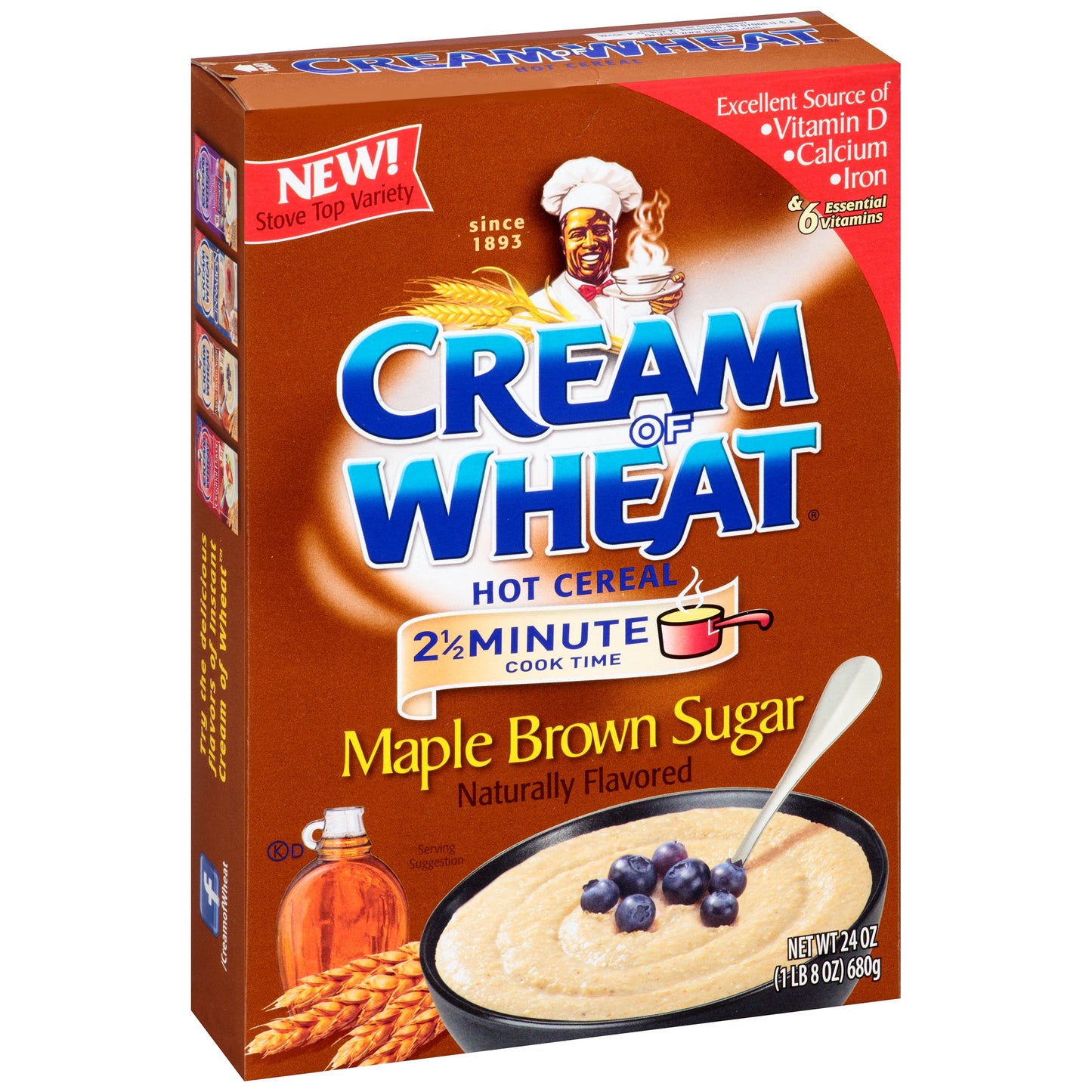 Cream Of Wheat Maple Brown Sugar Hot Cereal 2.5 Inch Minute; 24 Ounces; 12 Per Case - High Mart Wholesale