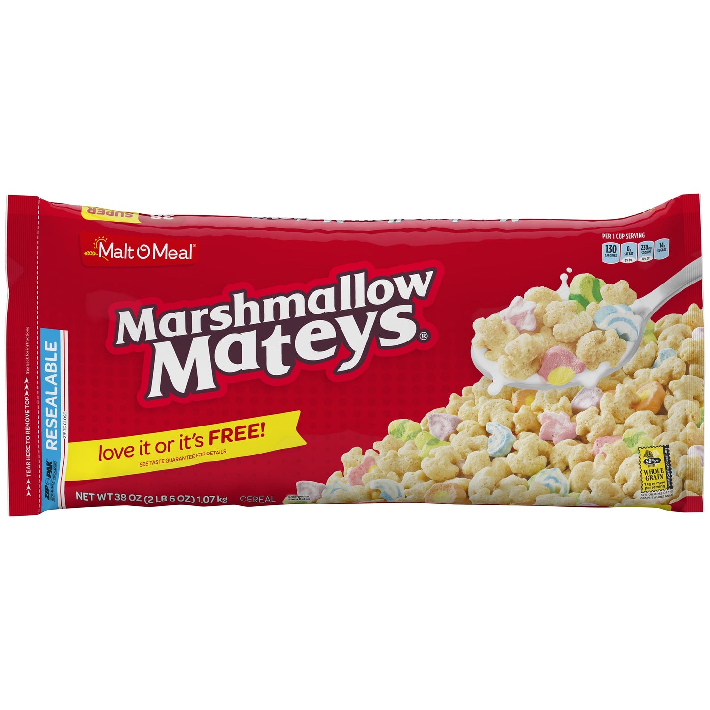 Malt O Meal Cereal Marshmallow Mateys; 38 Ounces; 6 Per Case - High Mart Wholesale