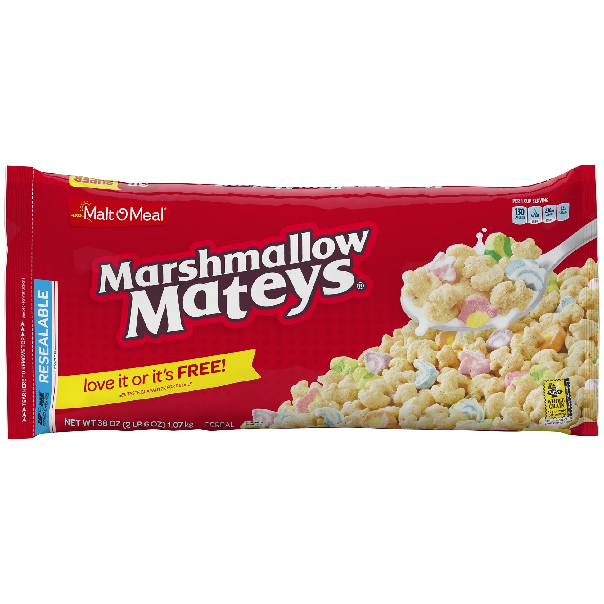 Malt O Meal Cereal Marshmallow Mateys; 38 Ounces; 6 Per Case - High Mart Wholesale