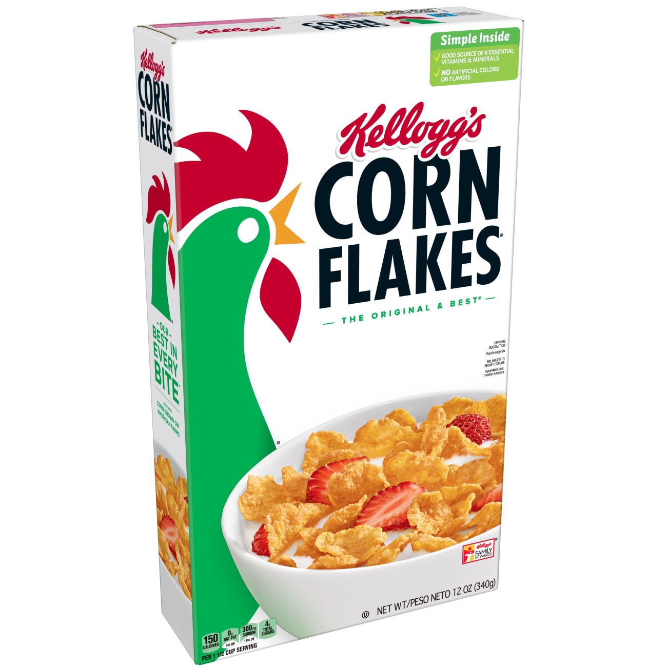 Kellogg's Corn Flakes Cereal; 12 Ounces; 10 Per Case