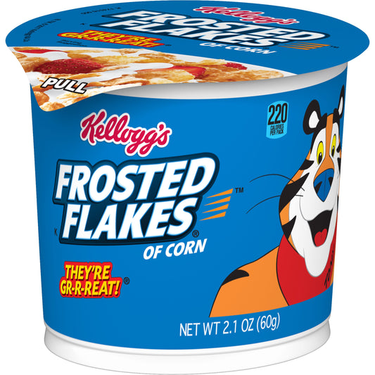 Kellogg Frosted Flakes Cereal; 2.1 Ounces; 6 Per Box; 10 Per Case