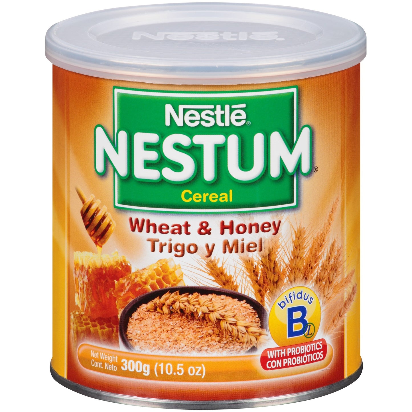 Nestum Probiotics Wheat And Honey Cereal Toddler Food Can With Probiotics; 10.57 Ounce; 12 Per Case