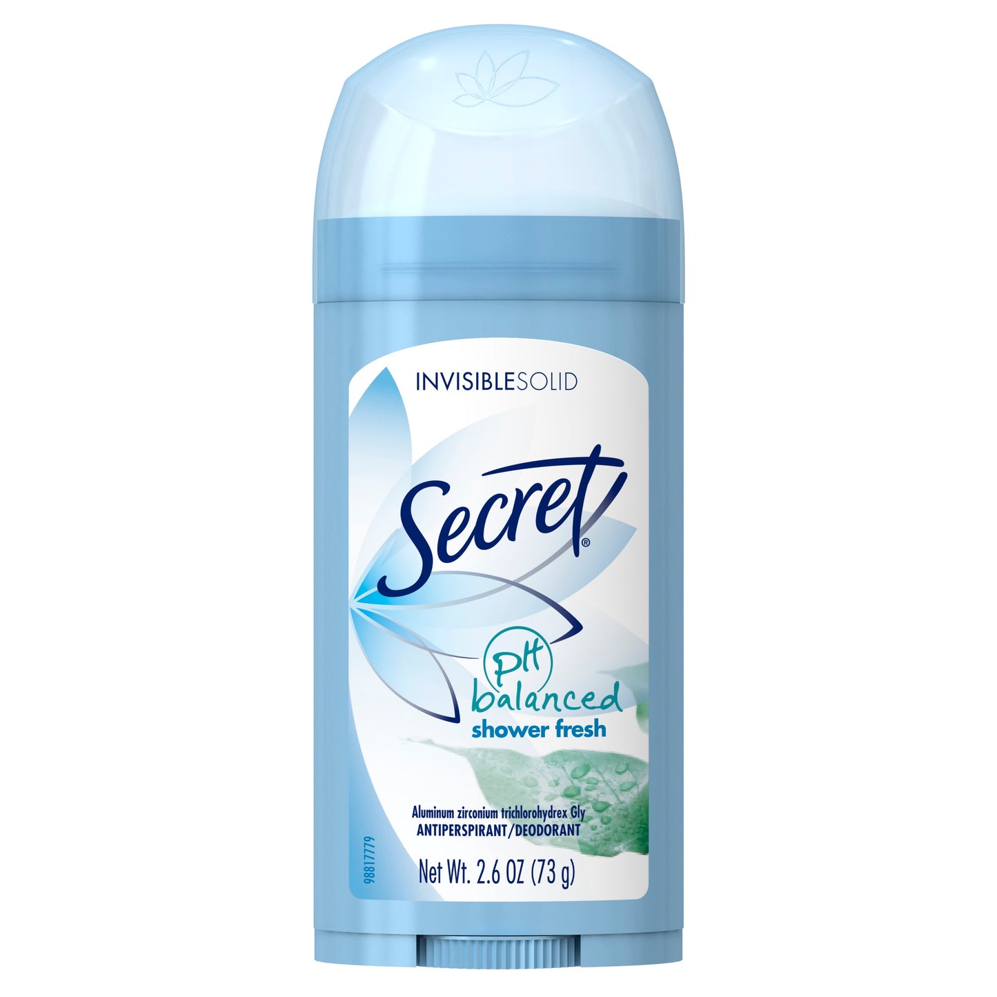 Secret Invisible Solid Shower Fresh 2.6 Ounce Deodorant; 2.6 Ounces; 6 Per Box; 2 Per Case