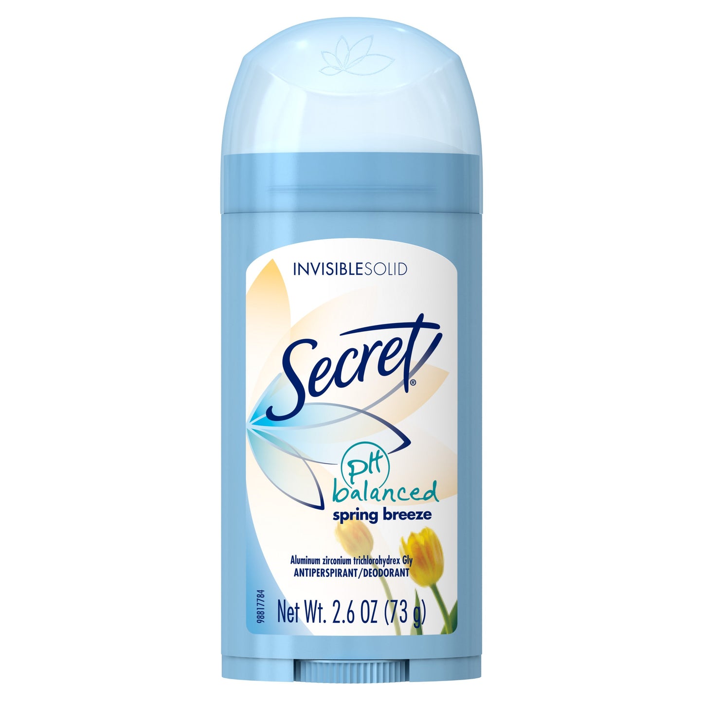 Secret Invisible Solid Spring Breeze 2.6 Ounce Deodorant; 2.6 Ounces; 6 Per Box; 2 Per Case