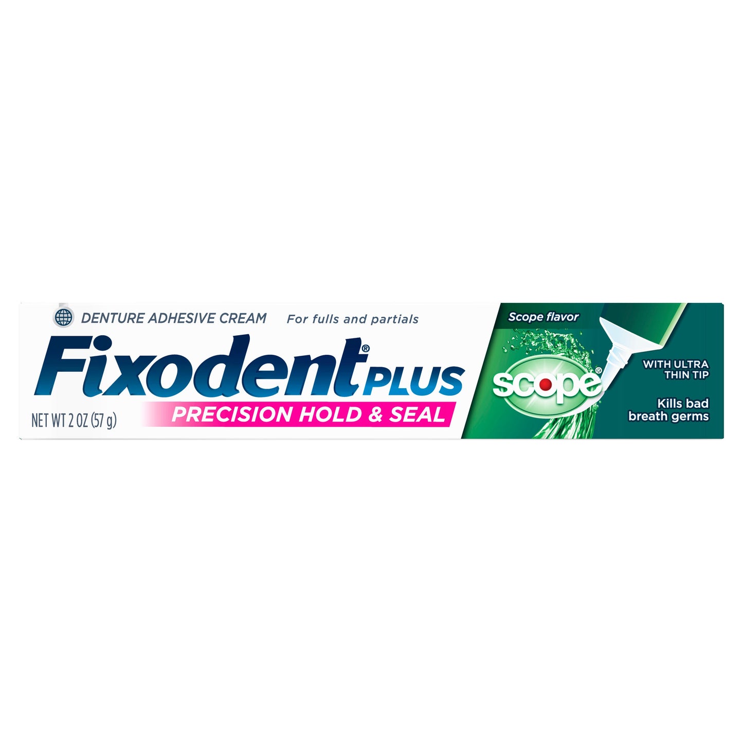 Fixodent 2 Ounce Plus Scope With Control Tip; 2 Ounces; 6 Per Box; 4 Per Case