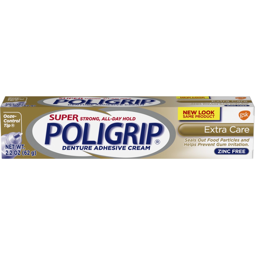 Poligrip Extra Care With Poliseal; 2.2 Ounces; 6 Per Box; 4 Per Case