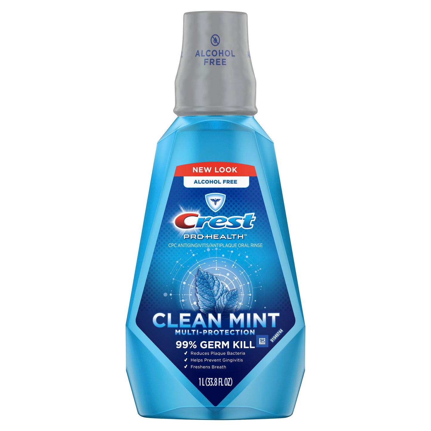 Crest Mouthwash Multi-Protection Refreshing; 33.8 Fluid Ounce; 6 Per Case