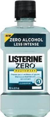 Listerine Zero Alcohol Clean Mint Mouthwash; 1 Liter; 6 Per Case