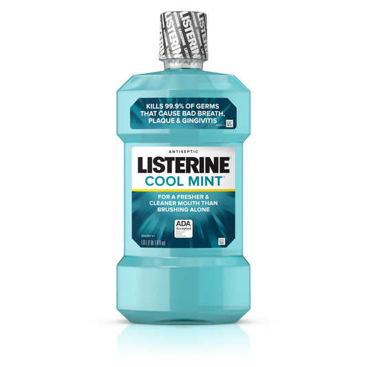 Listerine Antiseptic Cool Mint Mouthwash; 1 Liter; 6 Per Case