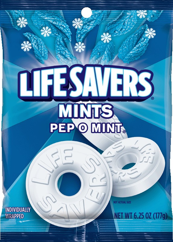 Lifesavers Pep-O-Mint Candy; 6.25 Ounces; 12 Per Case