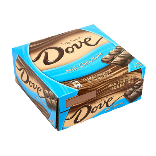 Dove Milk Chocolate Singles; 1.44 Ounces; 18 Per Box; 12 Per Case