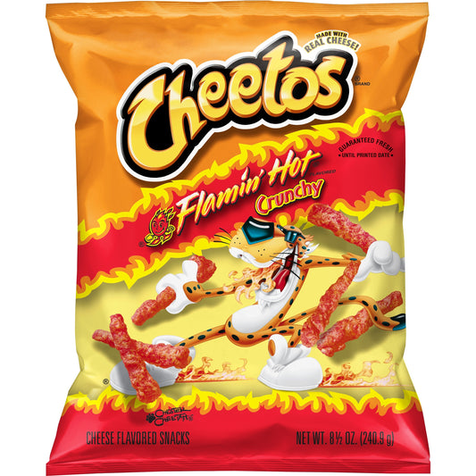 Cheetos Crunchy Flamin Hot Cheese Flavored Snack; 8.5 Ounce; 10 Per Case