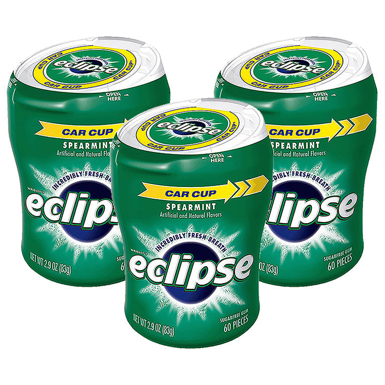 Eclipse Gum Big-E Pack Tray Spearmint; 60 Piece; 4 Per Box; 4 Per Case