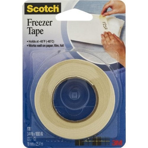 Scotch Freezer Tape .75X1000"; 1000 Inch; 6 Per Box; 4 Per Case