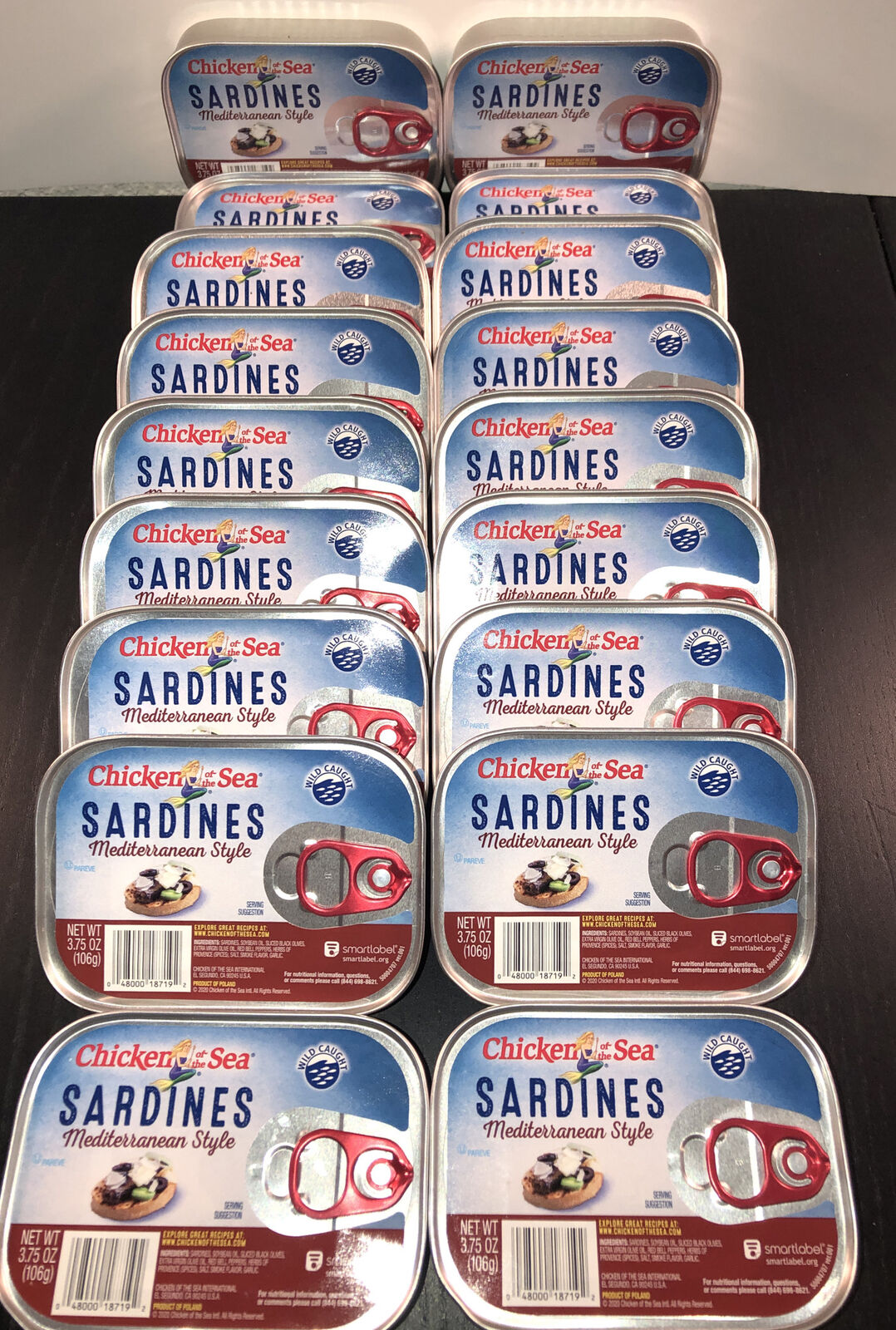Chicken Of The Sea Sardines Mediterranean Style; 3.75 Ounces; 18 Per Case - High Mart Wholesale
