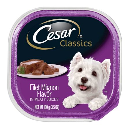 Cesar Canine Cuisine Dog Food Beef Multipack; 24 Count; 1 Per Case