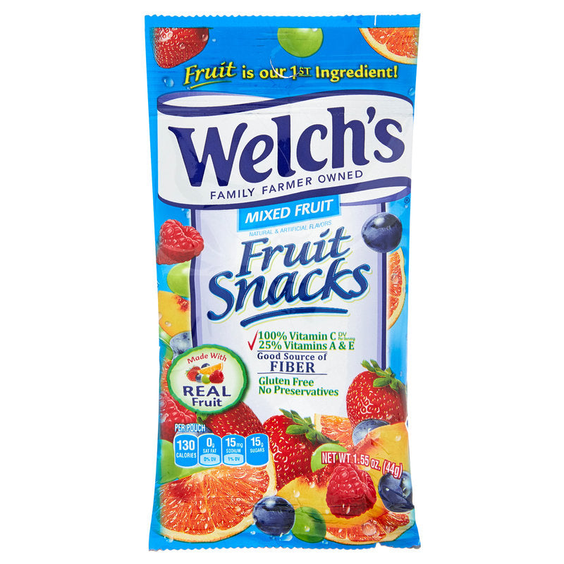 Welch's Mixed Fruit Fruit Snacks; 1.55 Ounces; 144 Per Case