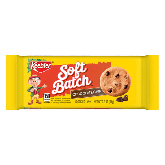 Keebler Soft Chocolate Chip Cookie; 2.2 Ounce; 12 Per Box; 6 Per Case