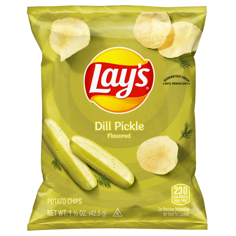 Lay's Dill Pickle  Potato Chips; 1.5 Ounce; 64 Per Case