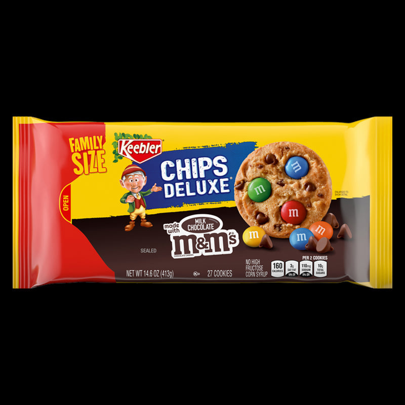 Keebler Chips Deluxe Rainbow M&M's Family Size; 14.6 Ounce; 12 Per Case