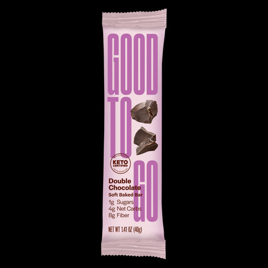Good To Go Keto Double Chocolate Snack Bars; 1 Count; 9 Per Box; 9 Per Case - High Mart Wholesale