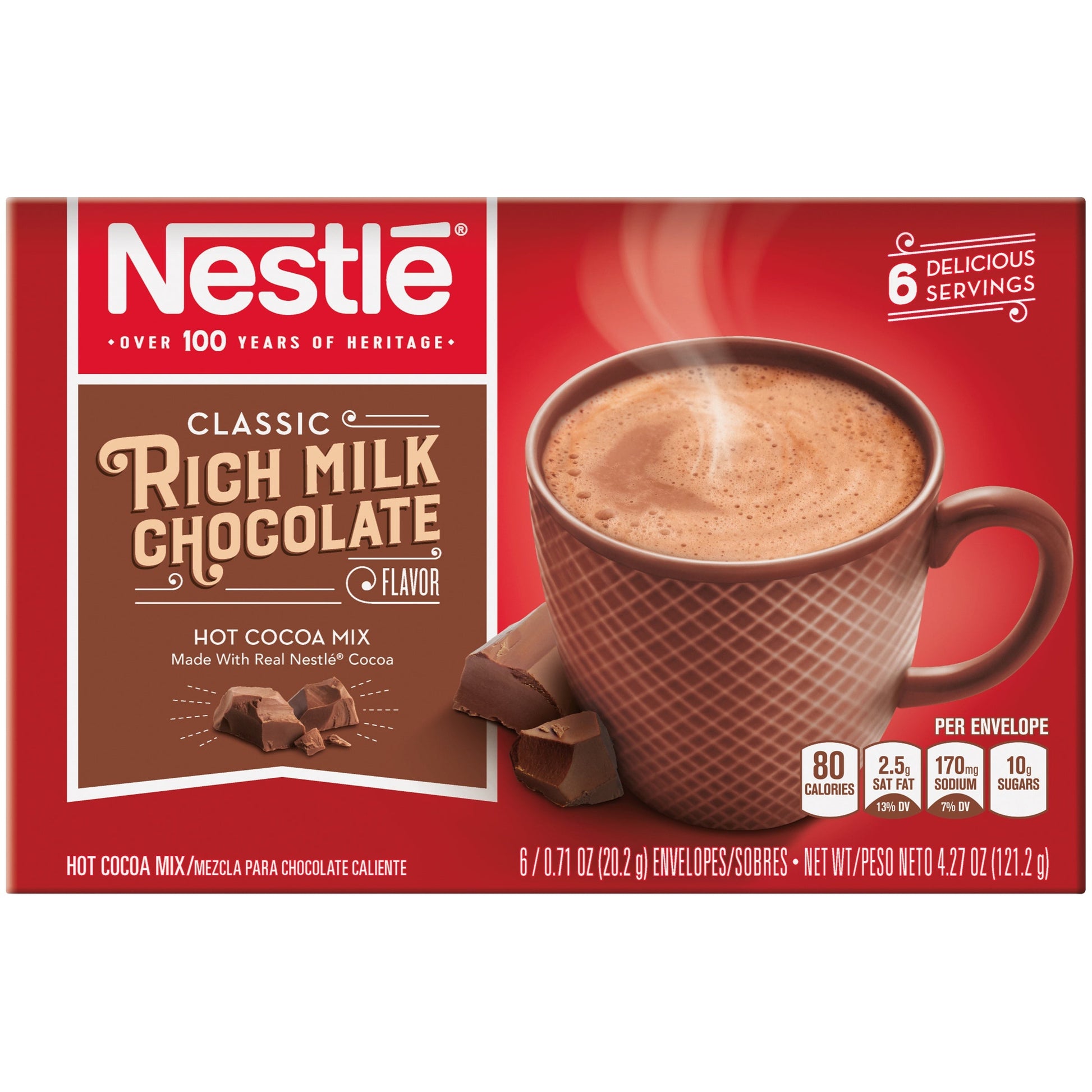 Nestle Hot Cocoa Mix Rich Milk Chocolate Cocoa Mix; 4.27 Ounces; 12 Per Case - High Mart Wholesale