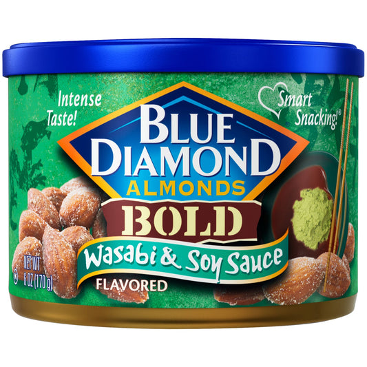 Blue Diamond Almonds Almonds Wasabi & Soy Sauce 6 Oz; 6 Ounces; 12 Per Case - High Mart Wholesale