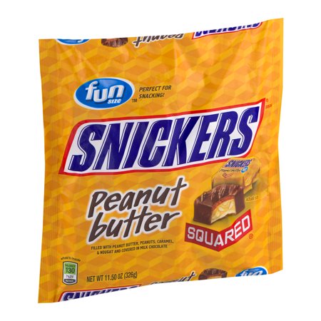 Snickers Snicker Peanut Butter Squared Fun Size; 11.5 Ounces; 12 Per Case