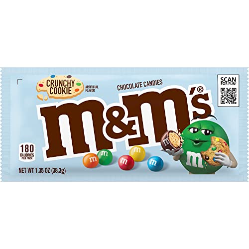 M&M's Milk Chocolate Crunchy Cookie Single; 1.35 Ounces; 24 Per Box; 12 Per Case